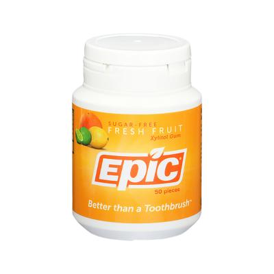 Epic Xylitol Dental Gum Fresh Fruit 50pc Tub